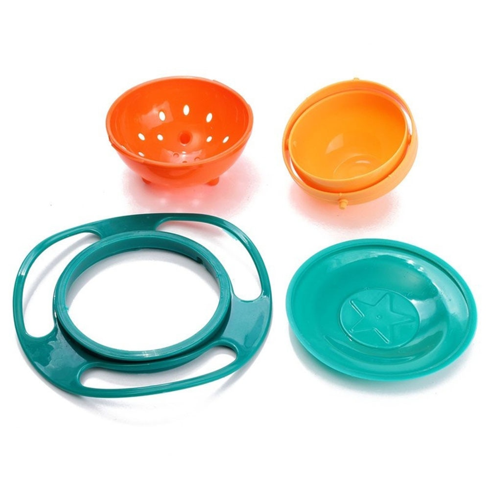 Baby Feeding Toy Bowl Dishes Kids Boy Girl Spill Proof Universal Rotate Technology Funny Gift Baby Accesories ZL1521